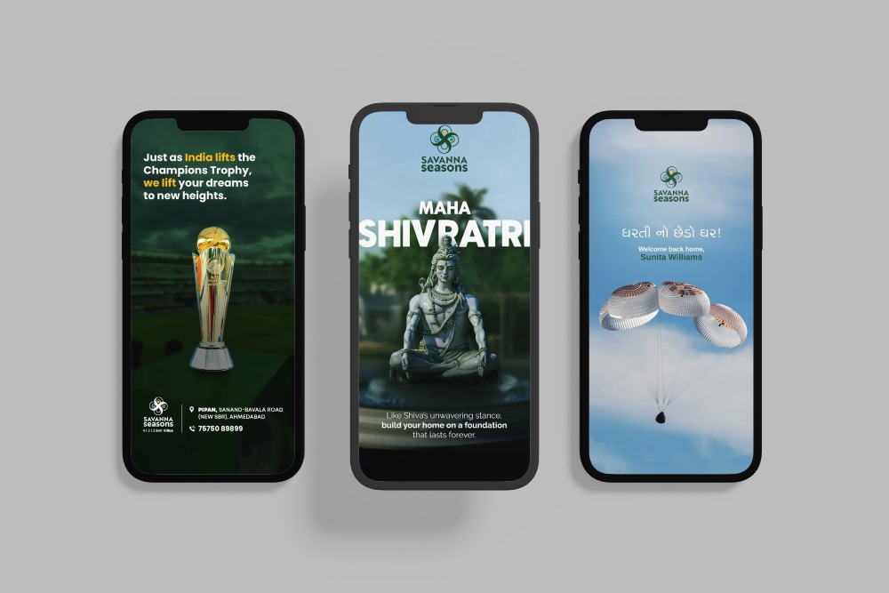 instagram posts , festival posts, special days posts a project by star proptech for savanna seasons